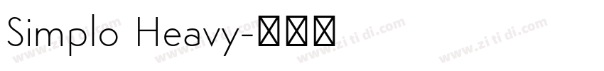 Simplo Heavy字体转换